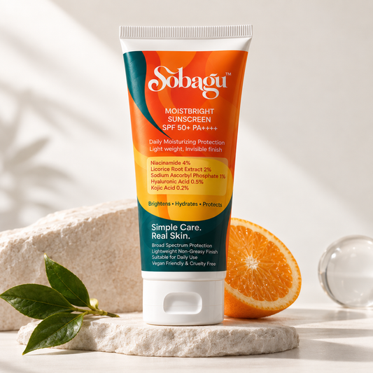 Sobagu MoistBright Sunscreen SPF 50+. PA++++