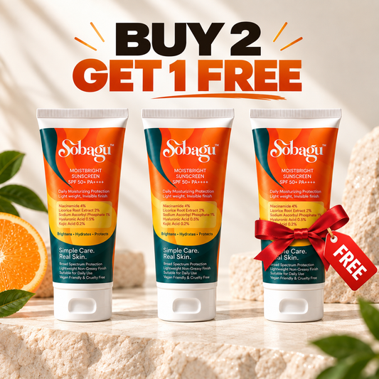 Sobagu MoistBright Sunscreen SPF 50+. PA++++