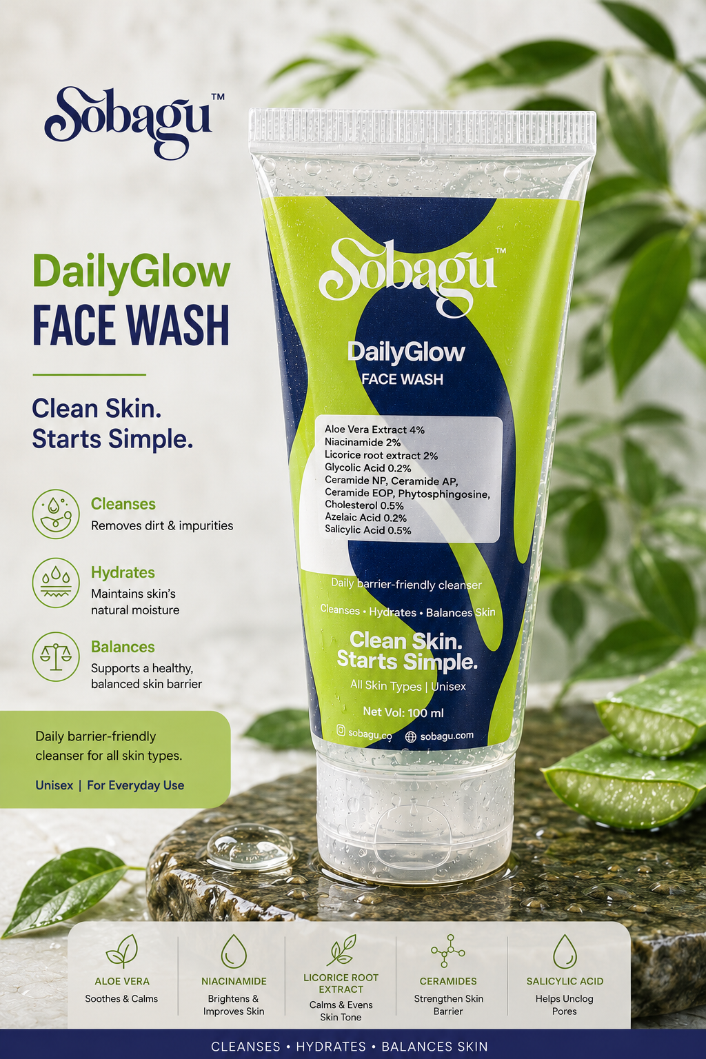 Sobagu DailyGlow Face Wash